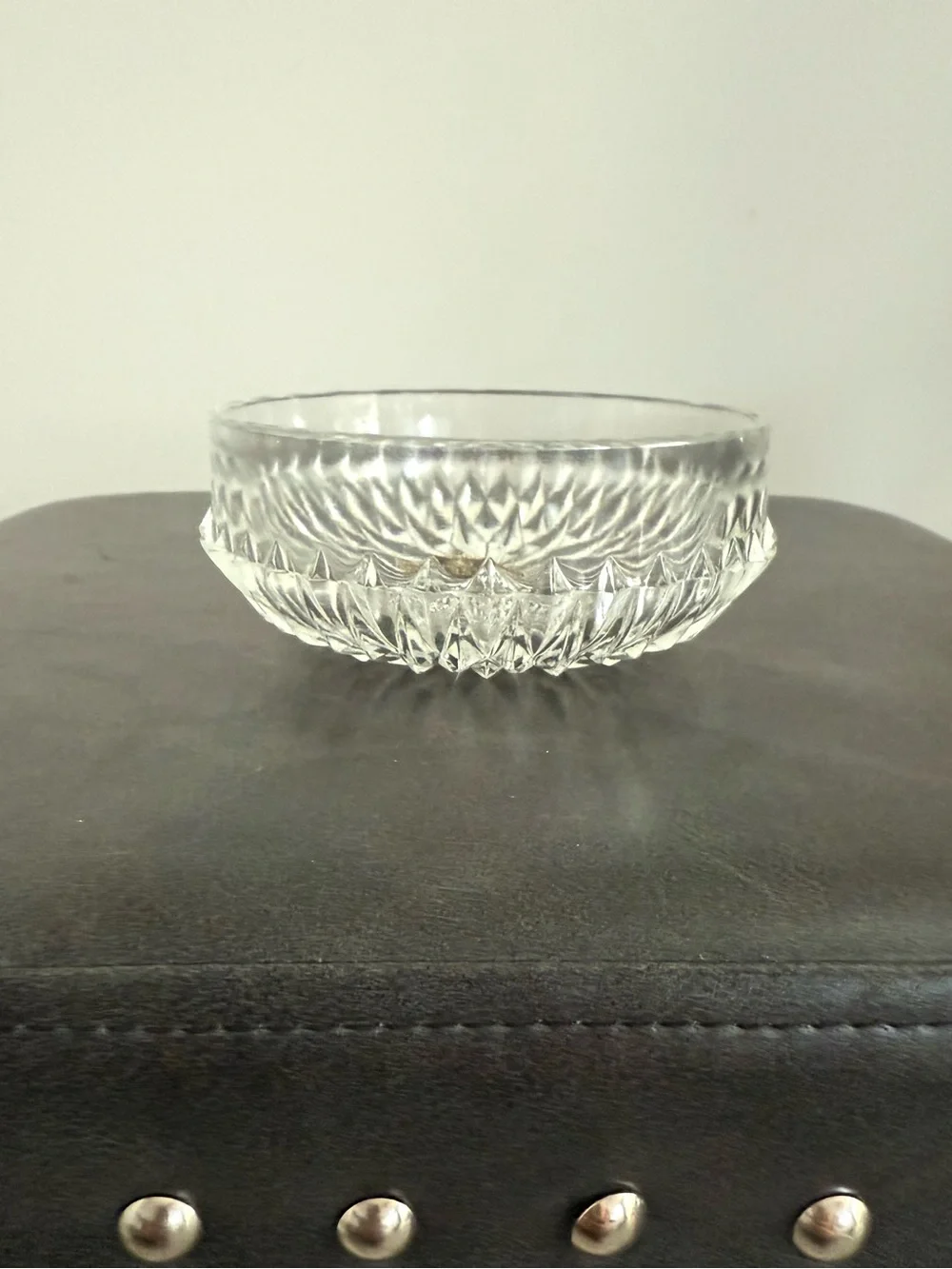 Vintage George Davidson & Co. Handmade English Lead Crystal Bowl